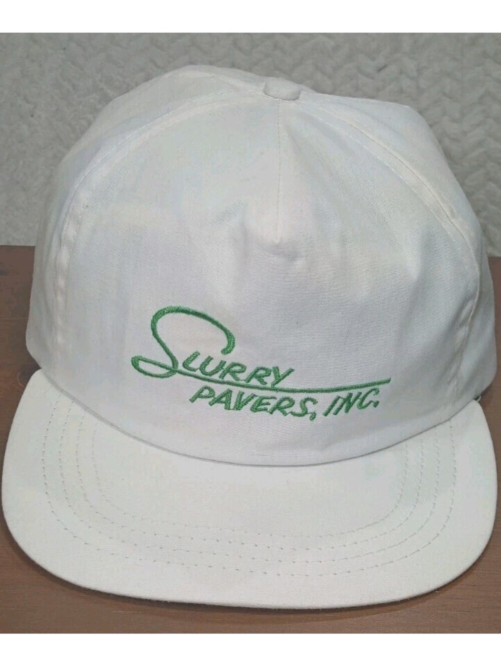 Vintage USA in Made - Slurry Pavers - Ameri-Cap White Snapback Trucker Hat
